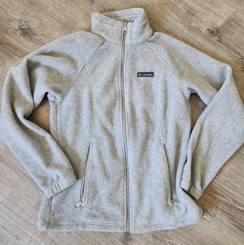 Columbia Light Gray Fleece Jacket